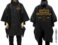 Yuru Camp Rain Poncho/BLACK