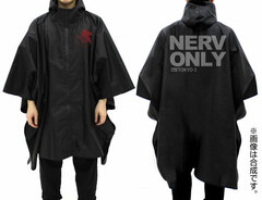 EVANGELION Nerv Rain Poncho/BLACK