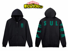 My Hero Academia Izuku Midoriya Back-Print Zip Hoodie Ladies' M