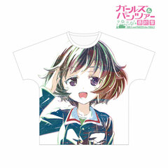 Girls und Panzer das Finale Yukari Akiyama Ani-Art Full Graphic T-shirt Unisex XL