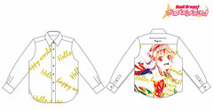 BanG Dream! Girls Band Party! Hagumi Kitazawa Ani-Art Full Graphic Casual Shirt Unisex S
