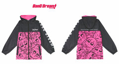 BanG Dream! x Bkub Okawa Poppin'Party Full Graphic Wind-breaker Hoodie Unisex M