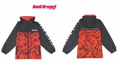 BanG Dream! x Bkub Okawa Afterglow Full Graphic Wind-breaker Hoodie Unisex M