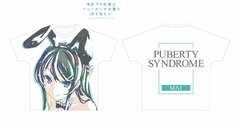 Rascal Does Not Dream of Bunny Girl Senpai Mai Sakurajima Ani-Art Full Graphic T-shirt Unisex XL