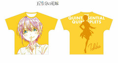 The Quintessential Quintuplets Ichika Ani-Art Full Graphic T-shirt Unisex L