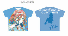 The Quintessential Quintuplets Miku Ani-Art Full Graphic T-shirt Unisex XL
