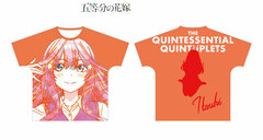 The Quintessential Quintuplets Itsuki Ani-Art Full Graphic T-shirt Unisex S