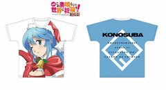 Movie KonoSuba: God's Blessing on this Wonderful World! Kurenai Densetsu New Illustration Aqua Santa ver. Full Graphic T-shirt L