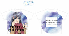 Rascal Does Not Dream of Bunny Girl Senpai New Illustration Shoko Makinohara Winter Outfit ver. Full Graphic T-shirt L