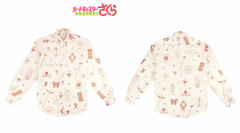 Cardcaptor Sakura: Clear Card Motif Pattern Design Full Graphic Shirt (Pink) Unisex XL
