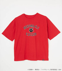 Haikyuu!! School T-shirt NEKOMA RED Unisex M