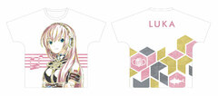 Piapro Characters Megurine Luka Ani-Art Full Graphic T-shirt Unisex L