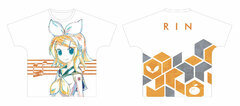 Piapro Characters Kagamine Rin Ani-Art Full Graphic T-shirt Unisex M