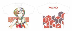 Piapro Characters MEIKO Ani-Art Full Graphic T-shirt Unisex S