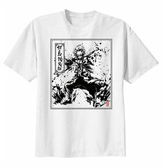My Hero Academia Ink Wash Painting T-shirt Ladies', Eijiro Kirishima