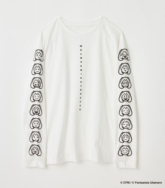 Hatsune Miku MIKUMOJI LONG SLEEVE TEE WHT S