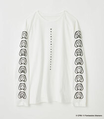 Hatsune Miku MIKUMOJI LONG SLEEVE TEE WHT S