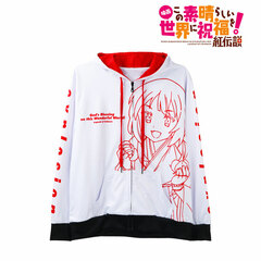 Movie KonoSuba: God's Blessing on this Wonderful World! Kurenai Densetsu Full Graphic Hoodie / Unisex S