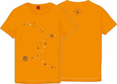 Touken Ranbu Online T-shirt Yamabushi Kunihiro Orange M (Women's)