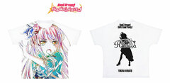 BanG Dream! Girls Band Party! Ani-Art Full Graphic T-shirt Yukina Minato (Roselia) / Unisex (Size L)