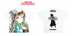 BanG Dream! Girls Band Party! Ani-Art Full Graphic T-shirt Rinko Shirokane (Roselia) / Unisex (Size L)