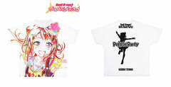 BanG Dream! Girls Band Party! Ani-Art Full Graphic T-shirt Kasumi Toyama (Poppin'Party) / Unisex L