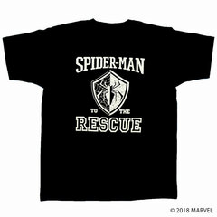 Marvel Comics / Spider-Man College Logo T-shirt MV-RS-3 Black Ladies' Size M