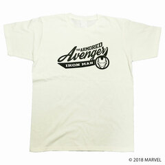 Marvel Comics / Iron Man College Logo T-shirt MV-RS-1 White Ladies' Size M