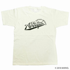 Marvel Comics / Captain America College Logo T-shirt MV-RS-2 White Ladies' Size L