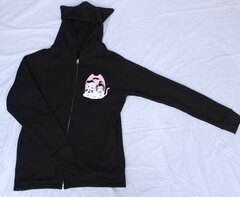 henreader New Illustration Printed Cat Ears Hoodie / Ladies' Free Size