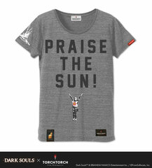 Dark Souls x TORCH TORCH - Taiyou no Senshi Solaire no T-shirt: Heather Gray Ladies' Free Size