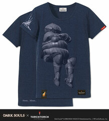 Dark Souls x TORCH TORCH - Nayameru Catarina Kishi no T-shirt: Heather Navy Ladies' Free Size