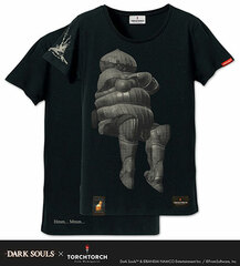 Dark Souls x TORCH TORCH - Nayameru Catarina Kishi no T-shirt: Black Ladies' Free Size