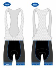 THE IDOLM@STER Cinderella Girls - Racing Pants [With Shoulder Strap] Blue Wind Rin Shibuya Model