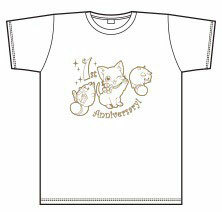 Shironeko Project - 1st Anniversary Commemoration T-shirt (Ladies' S Size) *White x Gold