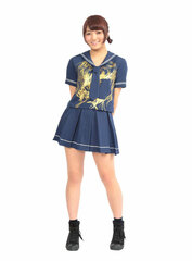 Denpagumi.inc - Sailor Uniform Navy x Gold Risa Aizawa Model (Monotone)