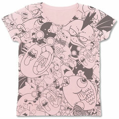 Papuwa - Namamono All Print Girls Shirt / BABY PINK GIRLS - L