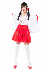 Denpagumi.inc Shrine Maiden Costume Long Sleeve Type