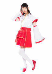 Denpagumi.inc Shrine Maiden Costume Separated Sleeve Type