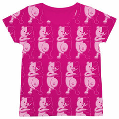 Danganronpa the Animation - Monokuma All Print Girl's Shirt/ TROPICAL PINK - Girl's L