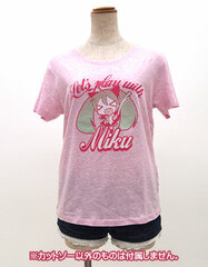 Hatsune Miku - Neko Miku Girl's Shirt/ HEATHER PINK GIRLS - L