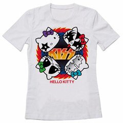 KISS x Hello Kitty - Rock Fire White T-shirt / Ladies' S