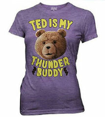 TED/ Ted is My Thunder Buddies T-shirt / PURPLE - Junior L