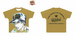 The New Prince of Tennis Genichiro Sanada Ani-Art Full Graphic T-shirt Unisex L