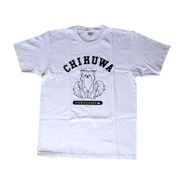 Yuru Camp Chikuwa College T-shirt White L
