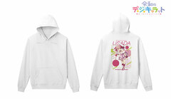 Reiwa No Di Gi Charat Rabi en Rose Back Print Hoodie Ladies' XXL