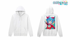 Project Sekai: Colorful Stage! feat. Hatsune Miku Hatsune Miku Ani-Art Back Print Zip Hoodie Ladies' L