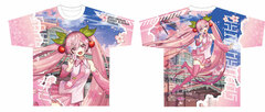 Hirosaki Sakura Festival 2022 x Sakura Miku Full Graphic T-shirt - Art by Sakanahen