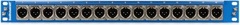 Switchcraft PT16MX2DB25 16-point XLR Male - DB25 Patchbay