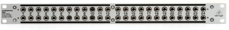 Behringer Ultrapatch Pro PX3000 48-point 1/4 TRS Balanced Patchbay